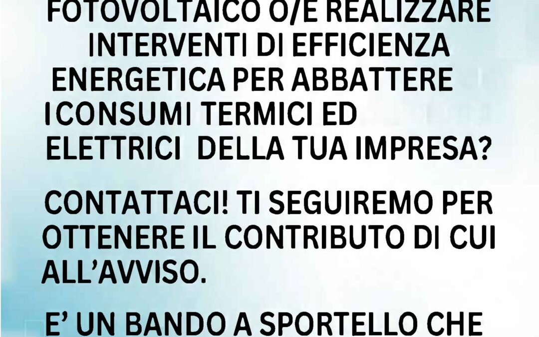 Avviso Fonti Rinnovabili 2026 – Regione Umbria